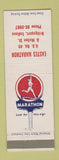 Matchbook Cover - Marathon oil gas Eastes Bridgeport IN
