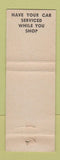 Matchbook Cover - Clifton Mobil oil gas Cincinnati OH