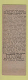Matchbook Cover - Don Smith Texaco oil gas Fort Worth TX