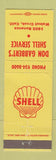 Matchbook Cover - Don Gabbert's Shell oil gas Walnut Creek CA WORN