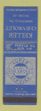 Matchbook Cover - Keller Chevrolet Marysville PA low phone #