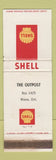 Matchbook Cover - Shell oil gas Outpost Wawa ON WEAR