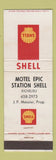 Matchbook Cover - Shell oil gas Motel Epic Richelieu QC
