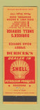 Matchbook Cover - Duricek's Shell oil gas Rossford OH