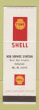 Matchbook Cover - Shell oil gas Bob Service Valleyfield QC