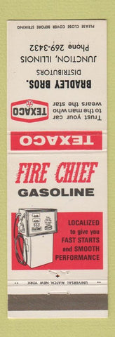 Matchbook Cover - Bradley Bros Texaco oil gas Junction IL