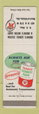 Matchbook Cover - Texaco oil gas Texmatic Fluid Brown's Motel Attalla AL