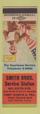Matchbook Cover - Smith Bros Texaco oil gas Fort Worth TX patriotic