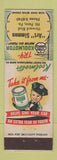 Matchbook Cover - Cities oil gas Art Simmon Mount Penn PA