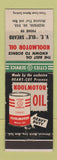 Matchbook Cover - Cities oil gas VE Ole Sheard Michigan ND low phone #