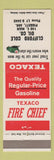 Matchbook Cover - Texaco oil gas Fire Chief Clifford Cole Piggott AR