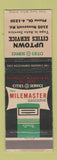 Matchbook Cover - Cities oil gas Uptown