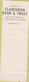 Matchbook Cover - Arlington Hospital Gift Shop VA purple