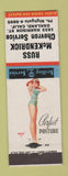Matchbook Cover - Russ McKendrick Chevron oil gas Oakland CA pinup