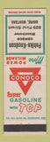 Matchbook Cover - Conoco oil gas Pehlke Knudson Havre MT