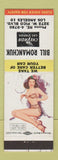 Matchbook Cover - Bill Romanchuk Chevron oil gas Los Angeles CA pinup