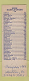 Matchbook Cover - Fender's Mobil oil gas Battle Creek MI pinup