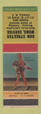 Matchbook Cover - Don Streeter Mobil oil gas Ithaca NY pinup
