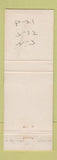 Matchbook Cover - Ray Fink oil gas Allentown PA pinup