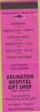 Matchbook Cover - Arlington Hospital Gift Shop VA pink