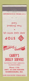 Matchbook Cover - Carey's Skelly oil gas Warrensburg MO