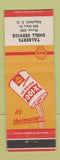 Matchbook Cover - Shell oil gas Talberts Edgefield SC