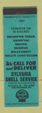 Matchbook Cover - Sylvania Shell oil gas Sylvania OH