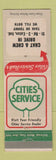 Matchbook Cover - Cities oil gas Chat & Chew Drive In Eaton IN