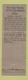 Matchbook Cover - Cities oil gas Chat & Chew Drive In Eaton IN