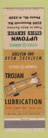 Matchbook Cover - Cities oil gas Uptown