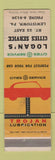 Matchbook Cover - Cities oil gas Logan's Lewistown PA