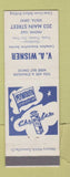 Matchbook Cover - VA Wisner Plymouth Chrysler Delta OH Goodyear Tires