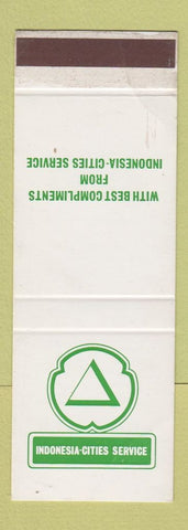 Matchbook Cover - Cities oil gas Indonesia WEAR SAMPLE