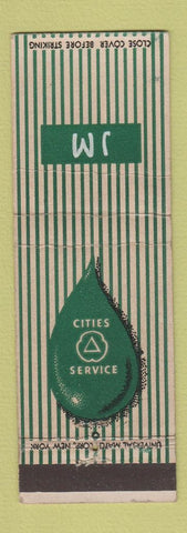 Matchbook Cover - Cities oil gas JM Monogram