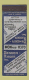 Matchbook Cover - Bender Rieger Dodge Plymouth Chicago IL