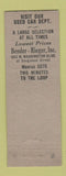 Matchbook Cover - Bender Rieger Dodge Plymouth Chicago IL