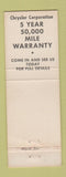 Matchbook Cover - Resweber Dodge St Martinsville LA
