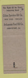 Matchbook Cover - Cities oil gas Oklahoma City OK