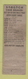 Matchbook Cover - Cities oil gas EW Anderson WORN
