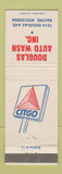 Matchbook Cover - Citgo oil gas Douglas Car Wash Racine WI
