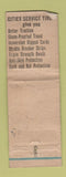 Matchbook Cover - Cities oil gas Brick Tucker Freeport IL WORN #2