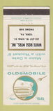 Matchbook Cover - 1955 Oldsmobile White Rose Motors York PA 30 Strike