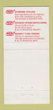 Matchbook Cover - 1956 Oldsmobile Fryman Motors Oxford OH 30 Strike