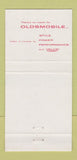 Matchbook Cover - 1957 Oldsmobile Krise Motors Canton PA 30 Strike