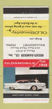 Matchbook Cover - 1958 Oldsmobile Reeser Daneker Williamsport PA 30 Strike