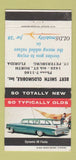 Matchbook Cover - 1959 Oldsmobile Bert Smith St Petersburg FL 30 Strike