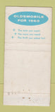 Matchbook Cover - 1960 Oldsmobile Trader Motors Dixon IL WEAR 30 Strike