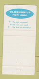 Matchbook Cover - 1960 Oldsmobile Bert Smith St Petersburg FL 30 Strike