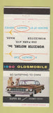 Matchbook Cover - 1960 Oldsmobile Worcester MA WEAR 30 Strike