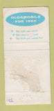 Matchbook Cover - 1960 Oldsmobile Worcester MA WEAR 30 Strike